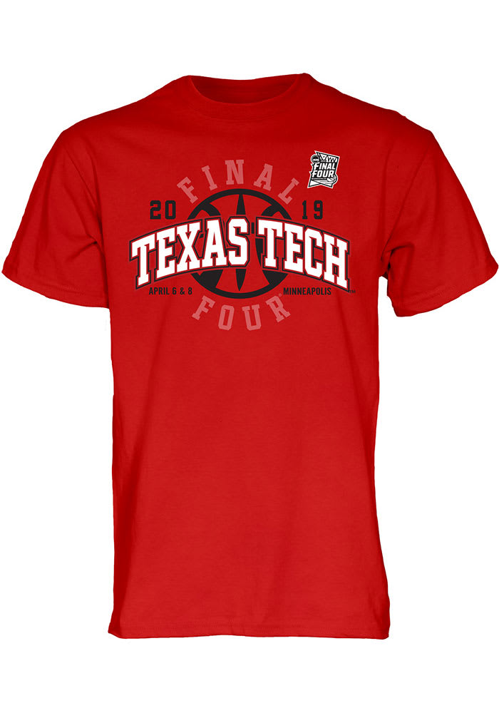 Texas Tech Red Raiders Red 2019 NCAA Final Four Short Sleeve T Shirt