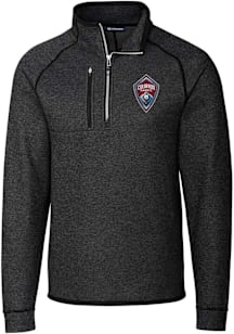Cutter and Buck Colorado Rapids Mens Charcoal Mainsail Long Sleeve Qtr Zip Pullover