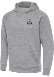 Antigua Sacramento Republic FC Mens Grey Victory Big and Tall Hooded Sweatshirt
