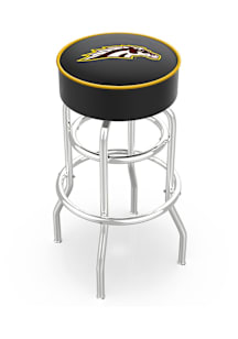 Western Michigan Broncos Double-Ring Swivel Pub Stool - Black