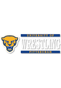 Pitt Panthers 6x2 Wrestling Auto Decal - Blue