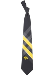 Grid Neck Iowa Hawkeyes Mens Tie - Black