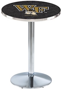 Wake Forest Demon Deacons Chrome Round Base Pub Table