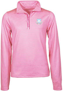 Columbia University Lions Girls Pink Mila LS Tops Qtr Zip