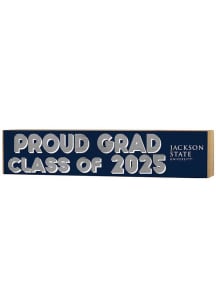 KH Sports Fan Jackson State Tigers 3x13 Block Sign Class of 2025 Sign - Navy Blue