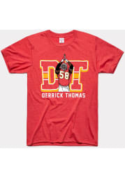 Derrick Thomas Kansas City Chiefs Red Throwback Short Sleeve Fashion Player T Shirt