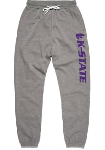 Charlie Hustle K-State Wildcats Mens Grey PE Fashion Sweatpants
