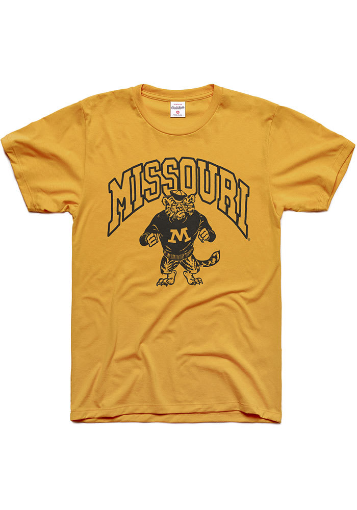 Charlie Hustle Missouri Tigers Gold Fighting Sailor Short Sleeve Fashion T Shirt