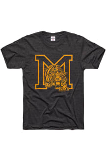 Charlie Hustle Missouri Tigers Charcoal MU Monogram Short Sleeve Fashion T Shirt