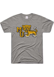 Charlie Hustle Missouri Tigers Grey Classic Short Sleeve Fashion T Shirt