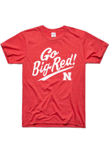 Nebraska Cornhuskers Red Charlie Hustle Go Big Red Short Sleeve Fashion T Shirt
