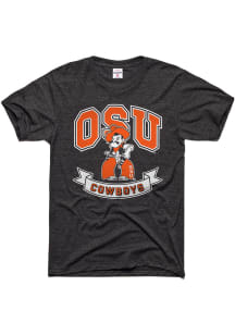 Charlie Hustle Oklahoma State Cowboys Charcoal Banners Short Sleeve Fashion T Shirt