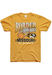 Charlie Hustle Missouri Tigers Gold Border Showdown Short Sleeve T Shirt