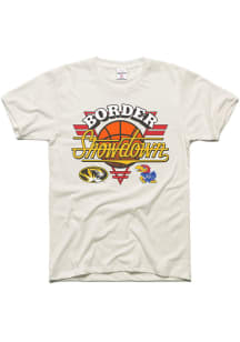 Charlie Hustle Kansas Jayhawks White Border Showdown Short Sleeve T Shirt