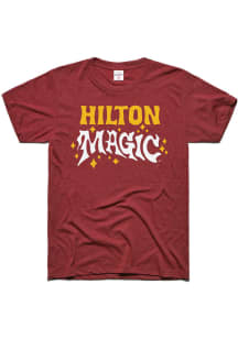 Charlie Hustle Iowa State Cyclones Crimson Tourney Hilton Magic Short Sleeve Fashion T Shirt