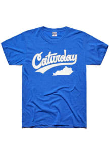Charlie Hustle Kentucky Blue Caturday Short Sleeve Fashion T Shirt