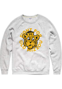 Charlie Hustle Missouri Tigers Mens Grey Fight Song Long Sleeve Fashion Sweatshirt