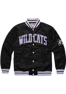 Charlie Hustle K-State Wildcats Mens Black Varsity Light Weight Jacket