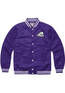Charlie Hustle TCU Horned Frogs Mens Purple Varsity Light Weight Jacket