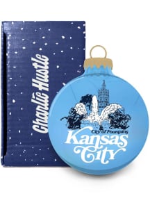 Kansas City Fountains Glass Ornament