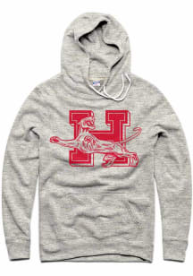 Charlie Hustle Houston Cougars Mens Grey Vintage Monogram Cougar Fashion Hood