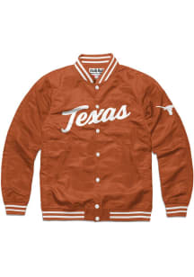 Charlie Hustle Texas Longhorns Mens Burnt Orange Varsity Light Weight Jacket