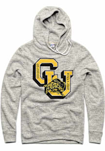 Charlie Hustle Colorado Buffaloes Mens Grey Monogram Long Sleeve Hoodie