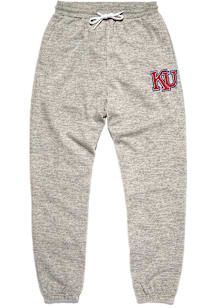 Charlie Hustle Kansas Jayhawks Mens Grey Mono Sweatpants