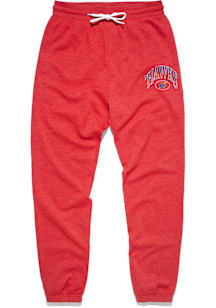 Charlie Hustle Kansas Jayhawks Mens Red Arch Sweatpants
