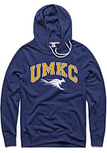 Charlie Hustle UMKC Roos Mens Navy Blue Roos Long Sleeve Hoodie