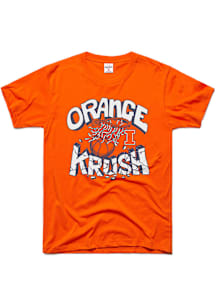Charlie Hustle Illinois Fighting Illini Orange Basketball Short Sleeve Fashion T Shirt