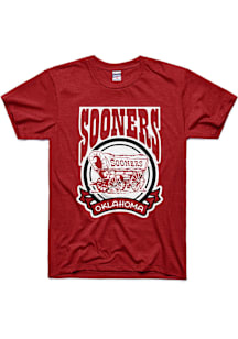 Charlie Hustle Oklahoma Sooners Cardinal Cola Short Sleeve Fashion T Shirt
