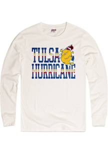 Charlie Hustle Tulsa Golden Hurricane White Stripes Long Sleeve T Shirt