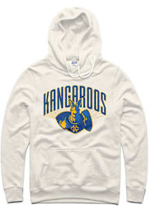 Charlie Hustle UMKC Roos Mens White Kangaroos Long Sleeve Hoodie