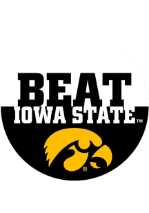 Yellow Iowa Hawkeyes 3&quot; Beat Iowa State Button