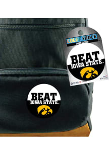 Yellow Iowa Hawkeyes 3&quot; Beat Iowa State Button