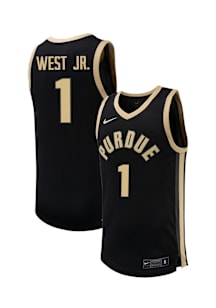 Antione West Jr  Nike Purdue Boilermakers Black NIL Name And Number Jersey
