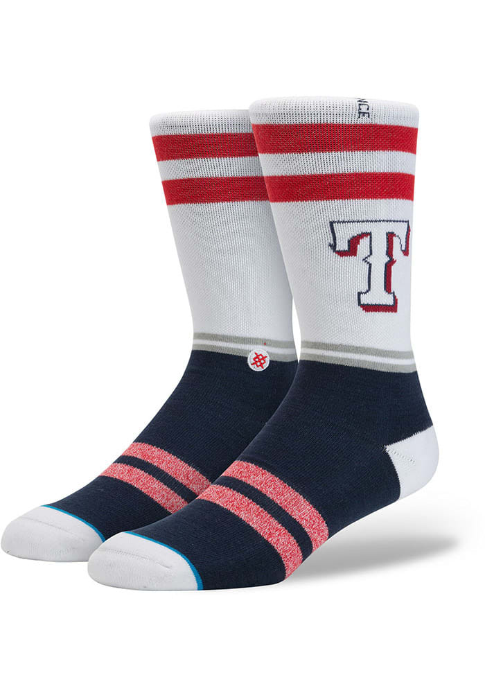 Texas Rangers Stance Team Mens Crew Socks