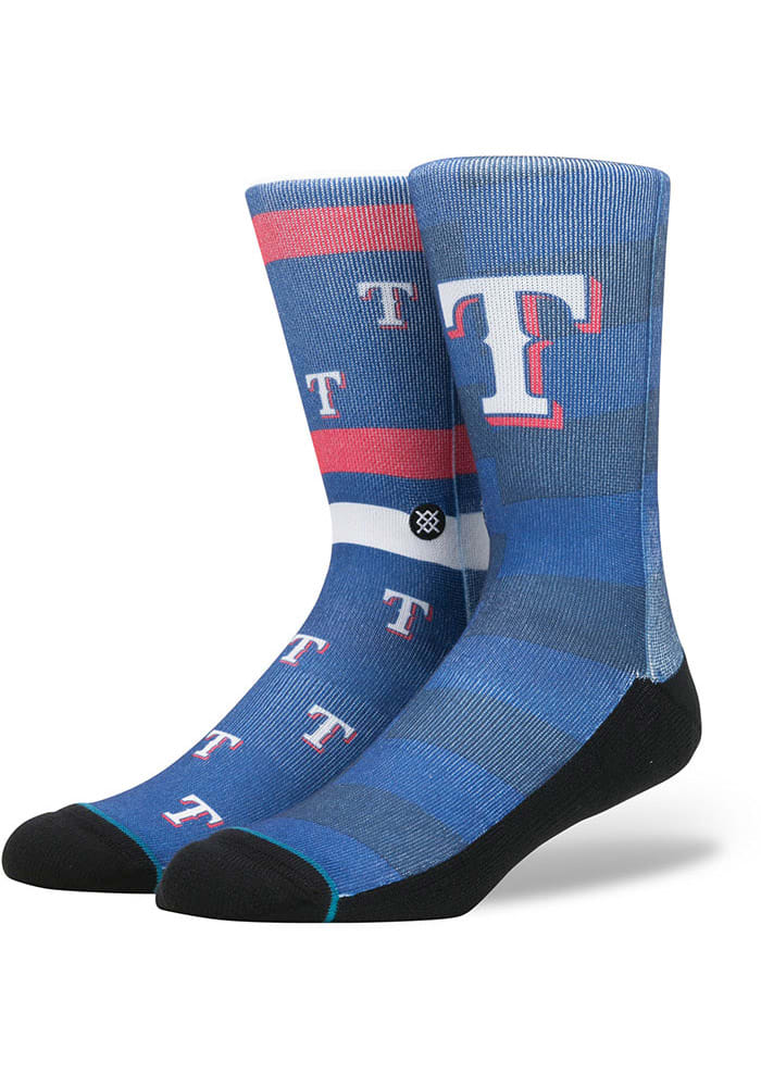 Texas Rangers Stance Stadium Mens Crew Socks