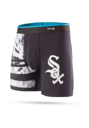 Stance Chicago White Sox Mens Black Tie Dye Boxer Shorts