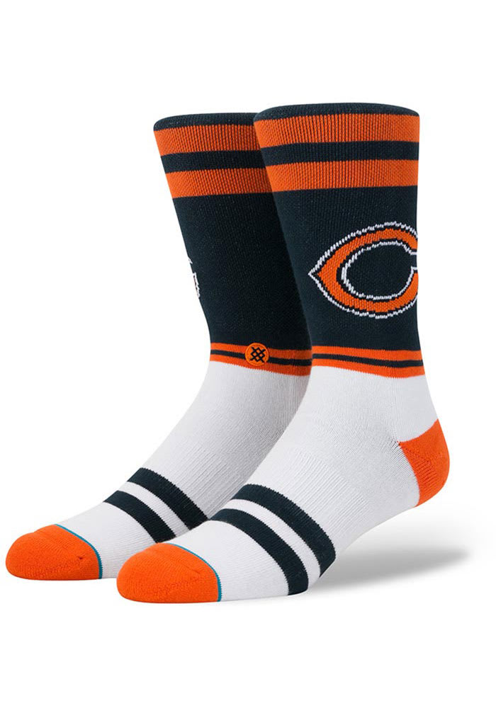Chicago Bears Stance Logo Mens Crew Socks