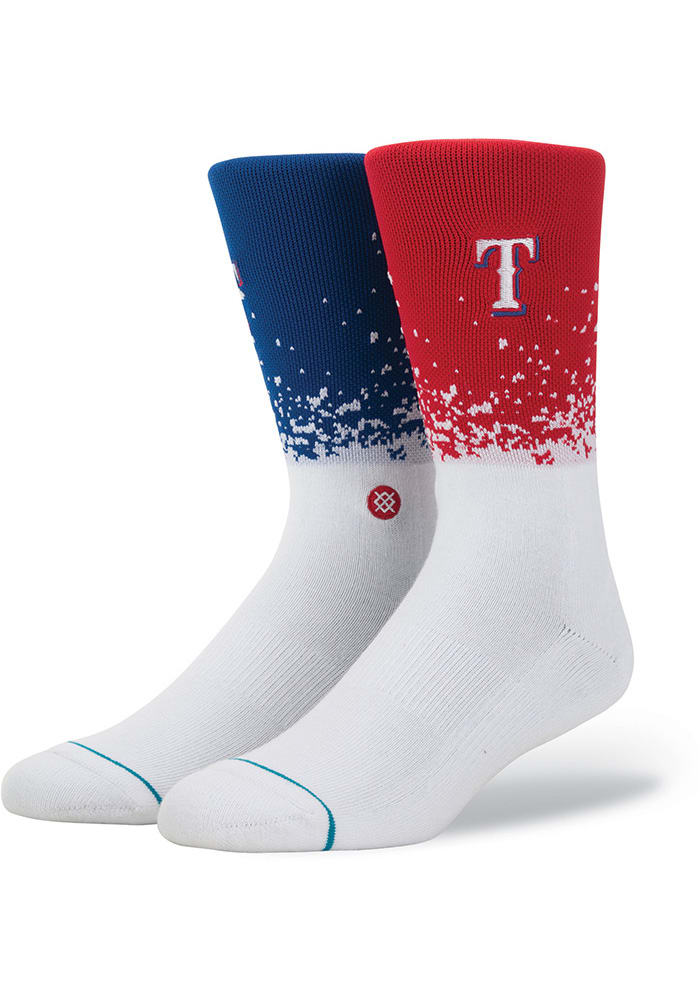 Texas Rangers Stance Fade Mens Crew Socks
