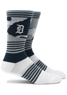 Detroit Tigers Color Camo Mens Crew Socks