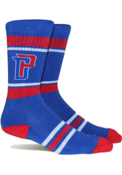 Detroit Pistons Stripe Mens Crew Socks