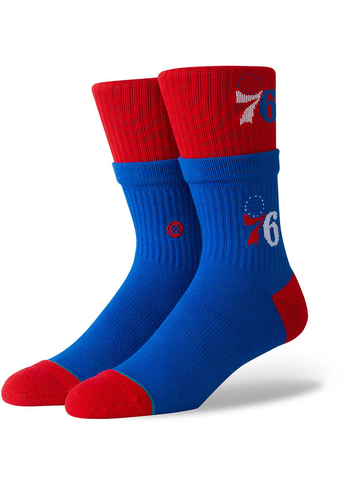 Philadelphia 76ers Stance Double Double Mens Crew Socks