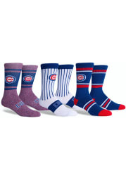 Chicago Cubs Dugout 3 Pack Mens Crew Socks