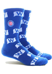 Chicago Cubs Flag Mens Crew Socks