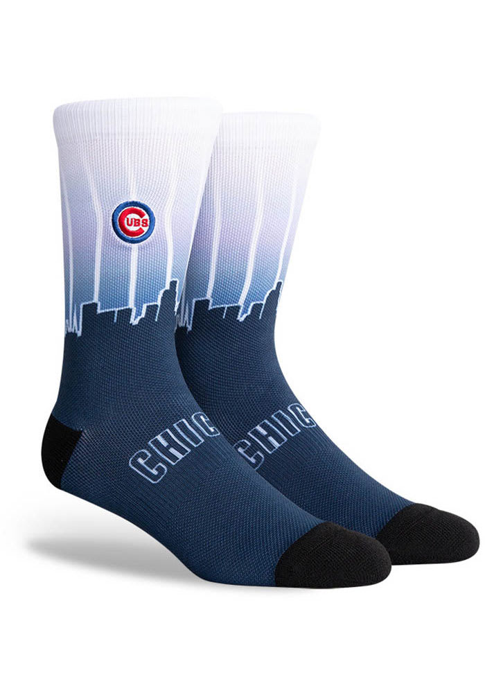 Chicago Cubs Sky Mens Crew Socks