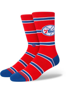 Philadelphia 76ers Stance Stripe Hardwood Classics Mens Crew Socks