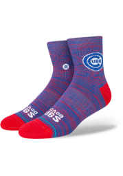 Chicago Cubs Twist Mens Quarter Socks